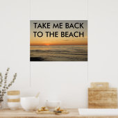 私をビーチのポスターに戻す ポスター (キッチン)