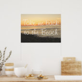 私をビーチのポスターに戻す ポスター (キッチン)