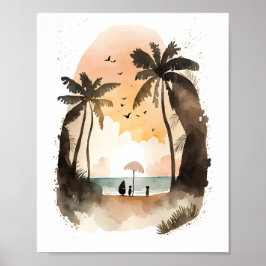 私をビーチポスター ポスター