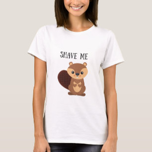 私をビーバーのTシャツ剃って下さい Tシャツ