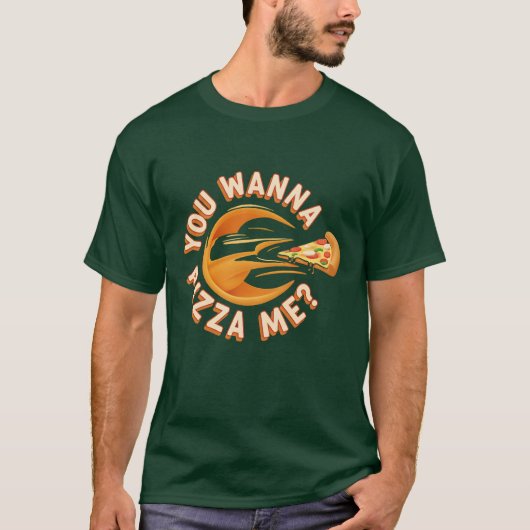私をピザにする? Tシャツ (正面)
