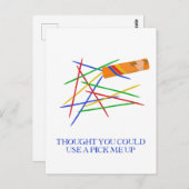 私をピックアップスティックのゲーム応援アップ ポストカード (正面/裏面)