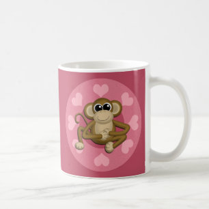 私をピンク愛マグまねて下さい コーヒーマグカップ