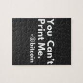 私をプリントできない ジグソーパズル (横)