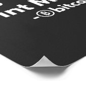 私をプリントできない ポスター (角)