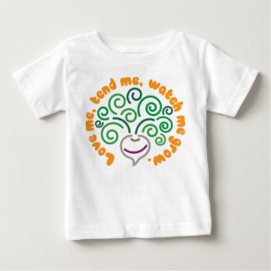 私をベビーの野菜のワイシャツ愛して下さい ベビーTシャツ