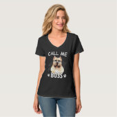 私をボスのアメリカのいじめっ犬の犬種と呼ぶ Tシャツ (正面フル)