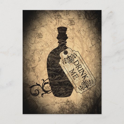 私をボトル飲んで下さい ポストカード (正面)