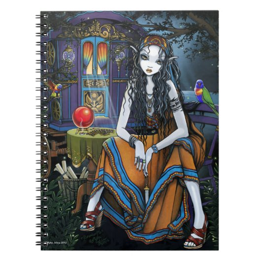 私をボヘミアのジプシーの占い師のノート覚えて下さい ノートブック (正面)