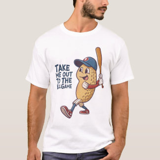 私をボールゲームに連れて行く:ピーナッツ・ベースバル Tシャツ