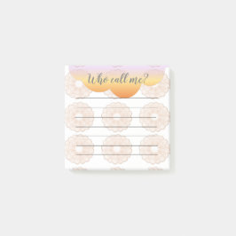 私をポストイットノートと呼ぶオレンジ色のピーチアネモン ポストイット