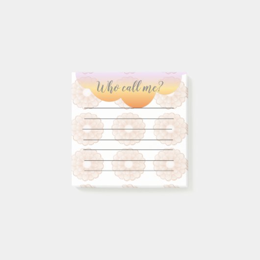 私をポストイットノートと呼ぶオレンジ色のピーチアネモン ポストイット (正面)