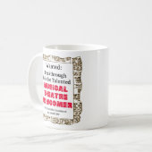 私をマグ投げて下さい コーヒーマグカップ (正面左)