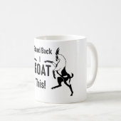 私をヤギこれ立てて下さい コーヒーマグカップ (正面右)