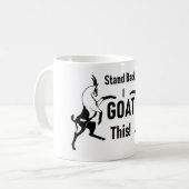 私をヤギこれ立てて下さい コーヒーマグカップ (正面左)