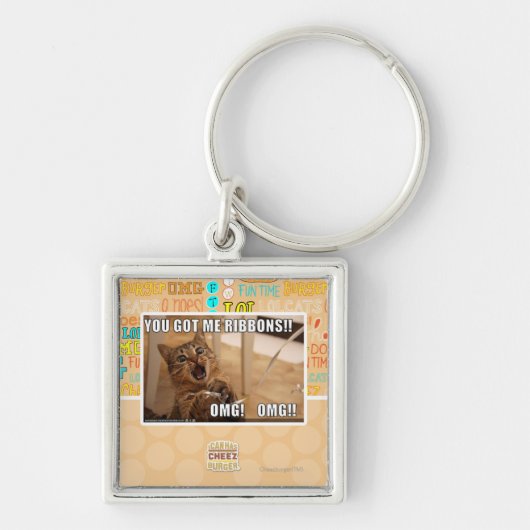 私をリボン得ました!! キーホルダー (正面)