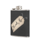 私をヴィンテージのラベルのフラスコ飲んで下さい フラスク (左)