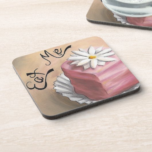 私を不思議の国のコースターのコースターアリス食べて下さい コースター (左側)