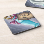 私を不思議の国のコースターのコースターアリス飲んで下さい コースター (左側)