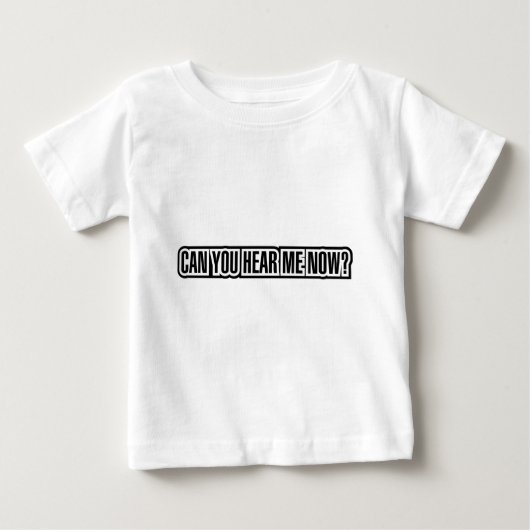 私を今聞いて頂けまか。 ベビーTシャツ (正面)