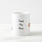 私を今襲います食べ物を与えて下さい コーヒーマグカップ (中央)
