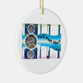 私を低音の平衡装置Soundwaves感じます セラミックオーナメント (右)