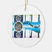 私を低音の平衡装置Soundwaves感じます セラミックオーナメント (左)