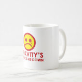 私を保つ重力! コーヒーマグカップ (正面右)