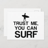 私を信じてください。サーフィン – コピー シーズンポストカード (正面/裏面)