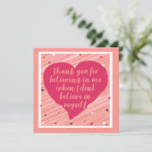 私を信じてくれてありがとう ハッピーガレンティンズデー カード (スタンド正面)