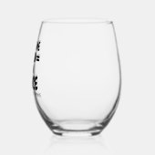 私を信じてアルコールのユーモアを踊ることができる ステムなしワイングラス (左)