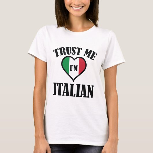 私を信じてイタリアン Tシャツ (正面)