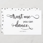 私を信じてダンス白黒結婚のサイン (正面/裏面)