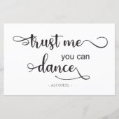 私を信じてダンス白黒結婚のサイン (正面)