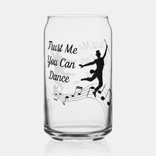 私を信じてダンス缶ガラス ガラス缶 (正面)