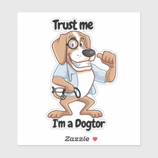 私を信じてドクターおもしろい、ドクタードッグ シール (シート)