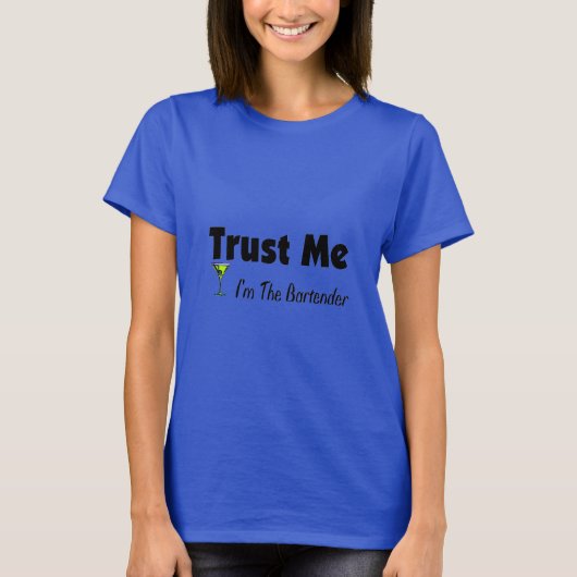 私を信じてバーテンダー Tシャツ (正面)