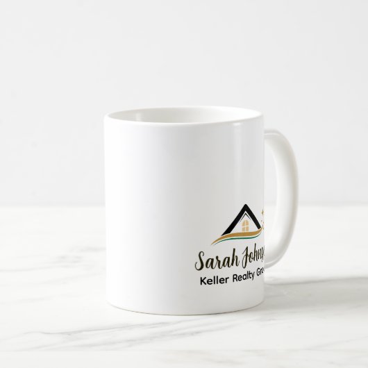 私を信じて不動産仲介業者 | カスタマイズ コーヒーマグカップ (正面右)