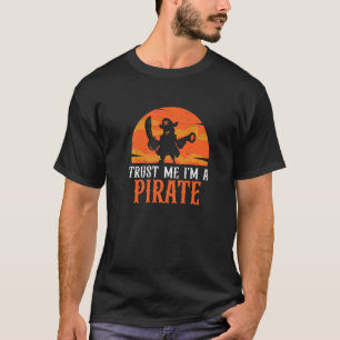 私を信じて海賊義足おもしろい義足アンプ Tシャツ