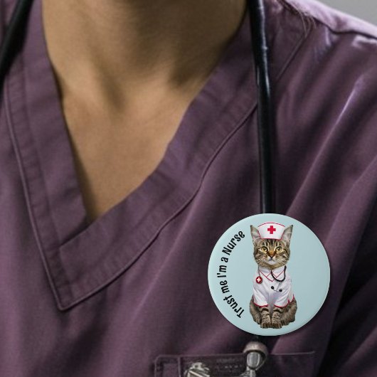 私を信じて私はナースで可愛い猫医師 缶バッジ