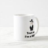 私を信じて私はラビである – ユダヤおもしろい人のユーモア コーヒーマグカップ (正面右)