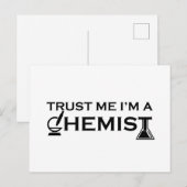 私を信じて私は化学化学おもしろい引用文 シーズンポストカード (正面/裏面)