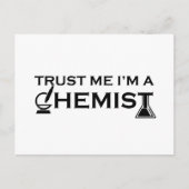 私を信じて私は化学化学おもしろい引用文 シーズンポストカード (正面)