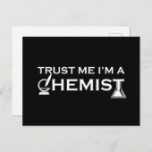 私を信じて私は化学化学おもしろい引用文 シーズンポストカード (正面/裏面)