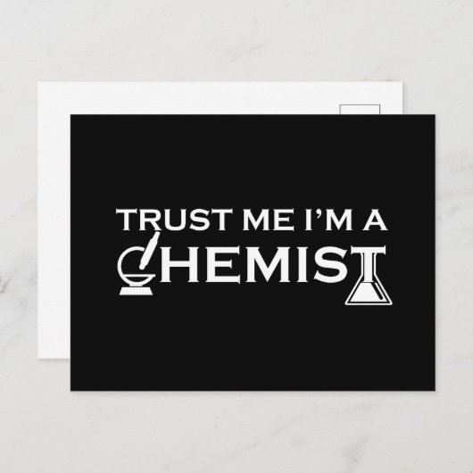 私を信じて私は化学化学おもしろい引用文 シーズンポストカード (正面/裏面)