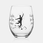 私を信じて、あなたはワイングラスや岩ガラスを踊ることができる ステムなしワイングラス (正面)