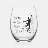 私を信じて、あなたはワイングラスや岩ガラスを踊ることができる ステムなしワイングラス (左)
