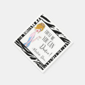 「私を信じて – あなたは踊ることができる!」 - Martini Diva スタンダードカクテルナプキン (角)