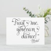 私を信じて、あなたは踊れる - アルコール、結婚式の看板 (スタンド正面)