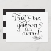 私を信じて、あなたは踊れる - アルコール、結婚式看板